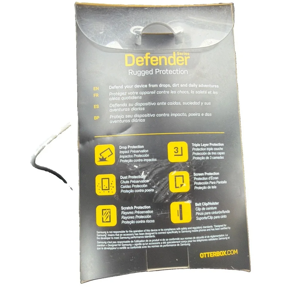 OtterBox Defender Rugged Protection Samsung Galaxy Phone Case 77-51248 Box